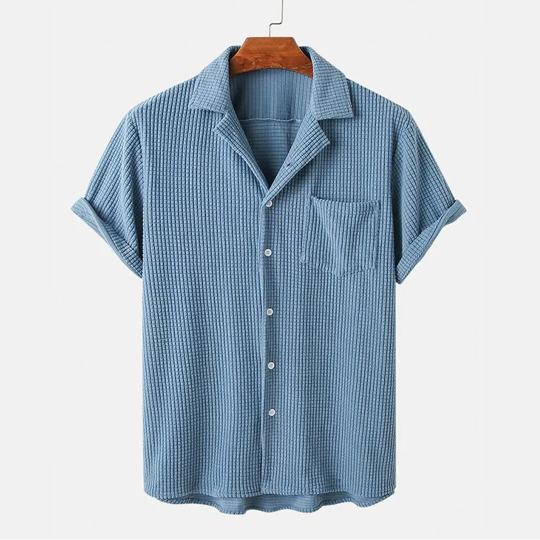 Grant | Men’s Waffle Knit Button-Up Shirt