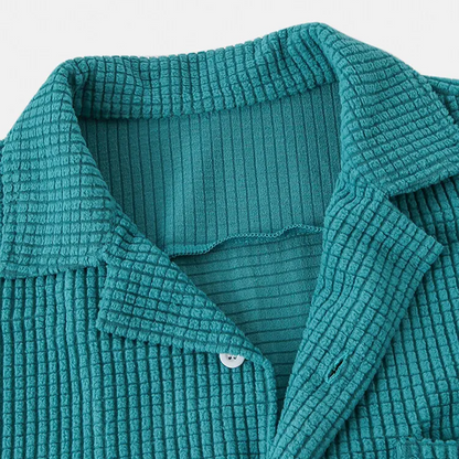 Grant | Men’s Waffle Knit Button-Up Shirt