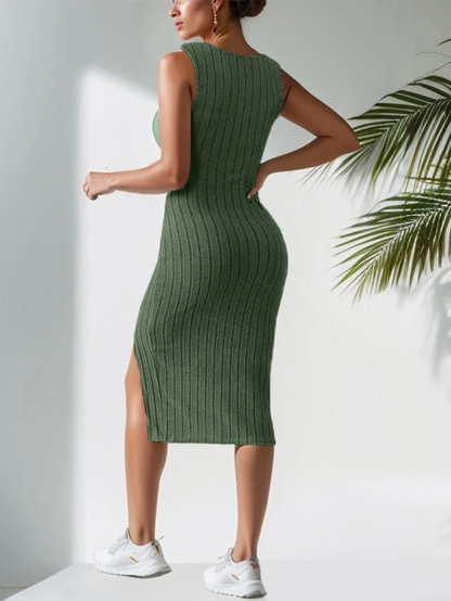Renee | Women’s Ribbed Midi Dress