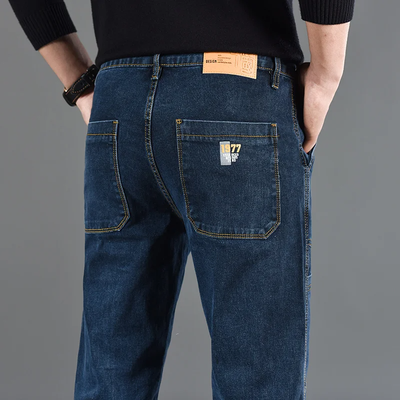 Caleb | Men’s Denim Utility Pants with Reinforced Panels