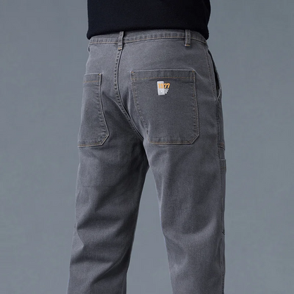 Caleb | Men’s Denim Utility Pants with Reinforced Panels