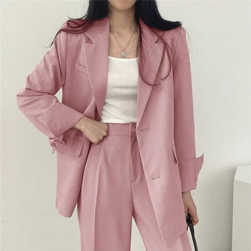 Khaye | Women’s Tailored Suit Set with Long Blazer