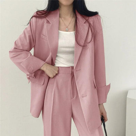 Khaye | Women’s Tailored Suit Set with Long Blazer