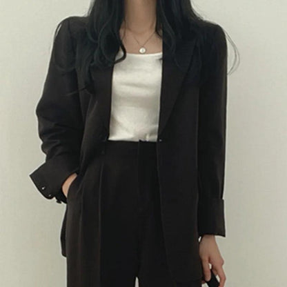 Khaye | Women’s Tailored Suit Set with Long Blazer