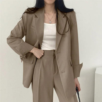 Khaye | Women’s Tailored Suit Set with Long Blazer