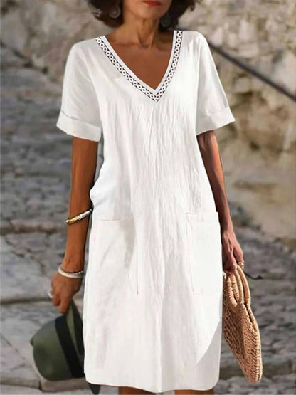 Ella | Women’s Summer V Neck Straight Dress