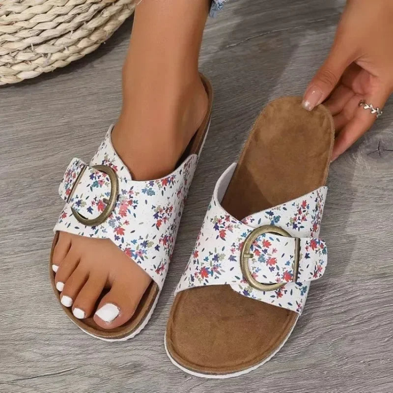 Rowena | Women’s Buckle Slide Sandals