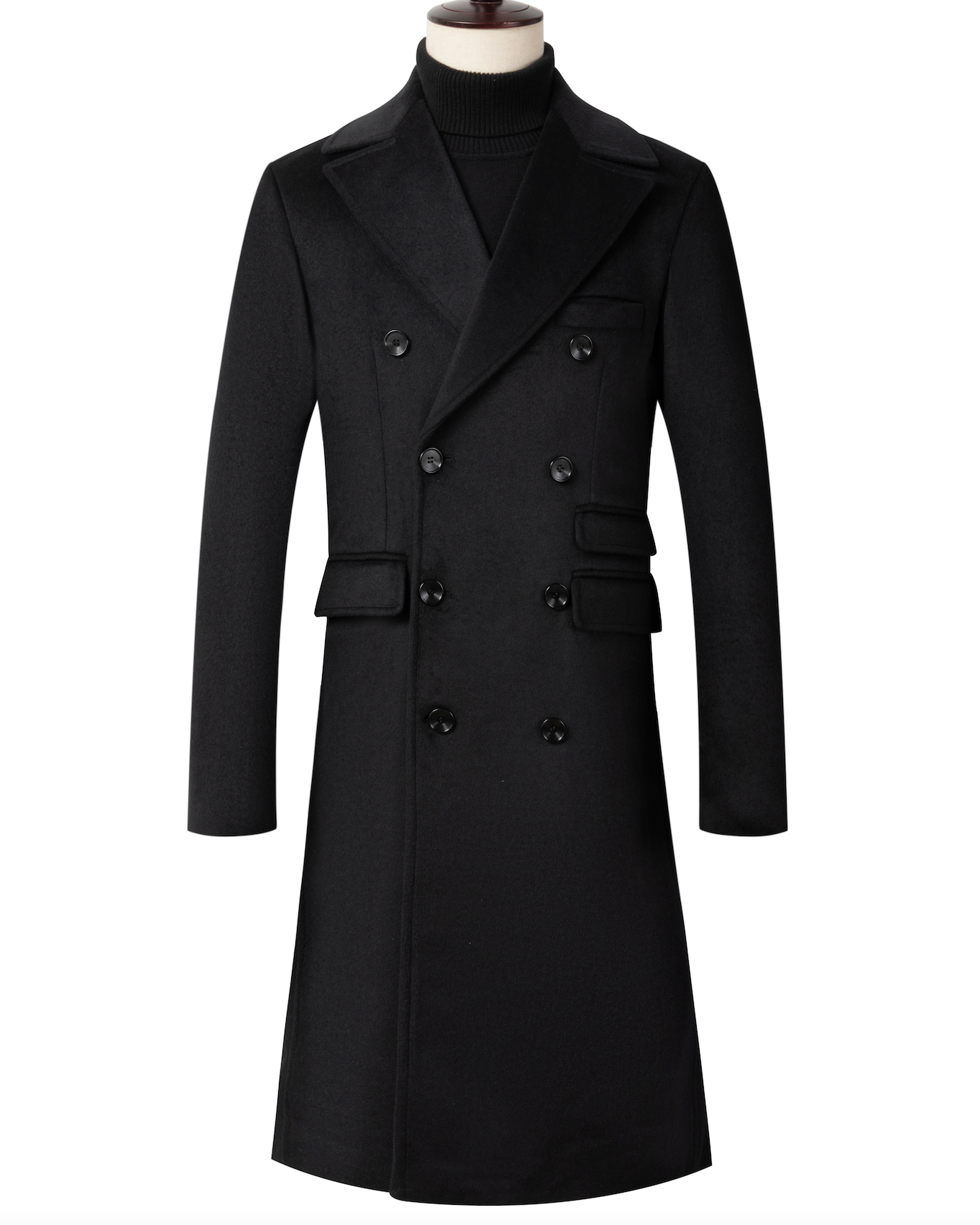 Tristan | Men’s Double-Breasted Formal Long Trench Coat