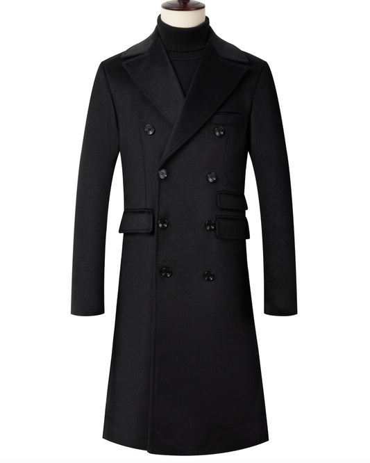 Tristan | Men’s Double-Breasted Formal Long Trench Coat