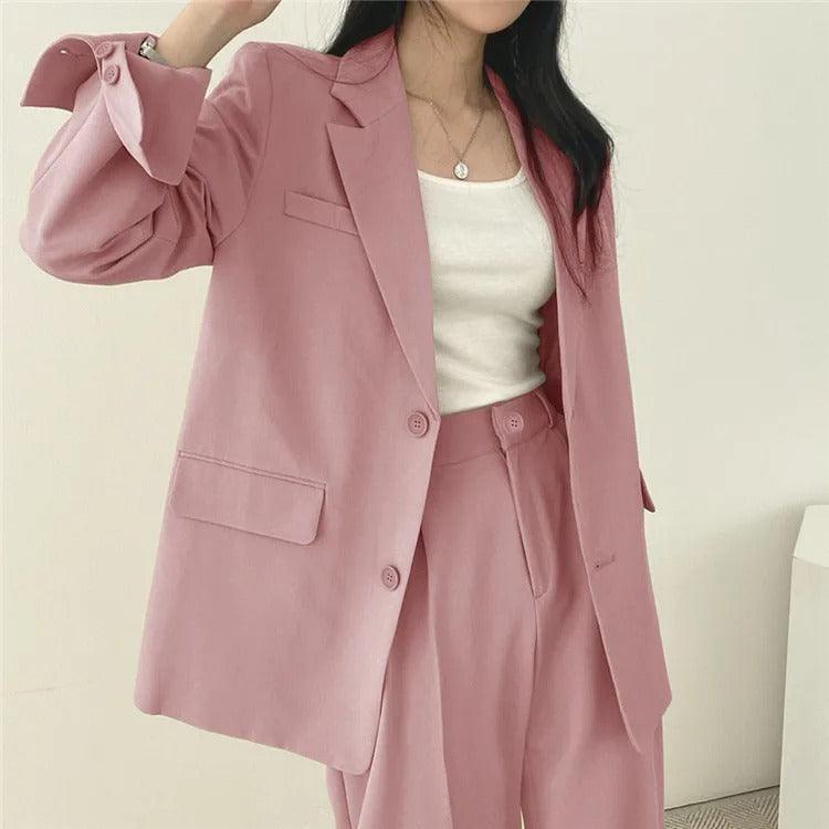 Khaye | Women’s Tailored Suit Set with Long Blazer
