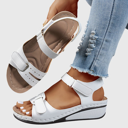 Reagan | Women’s Orthopedic Adjustable Wedge Sandals