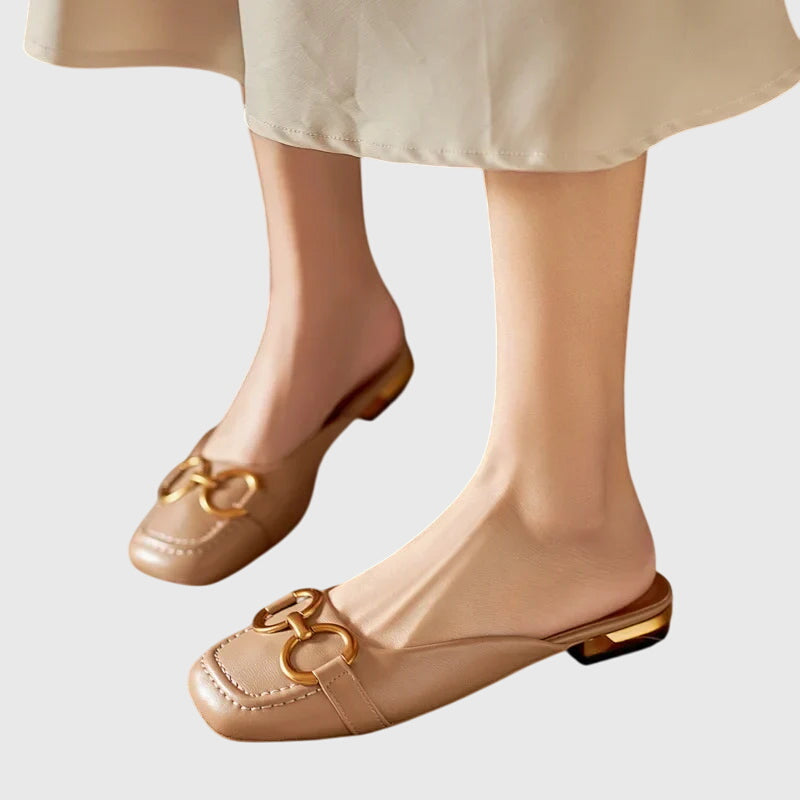 Brynn | Women’s Buckle Detail Slip-On Sandals