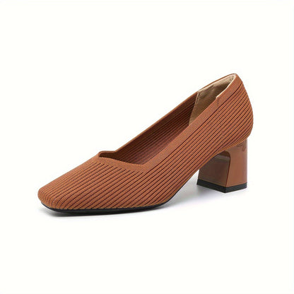 Monroe | Women’s Textured Block Heel Pumps