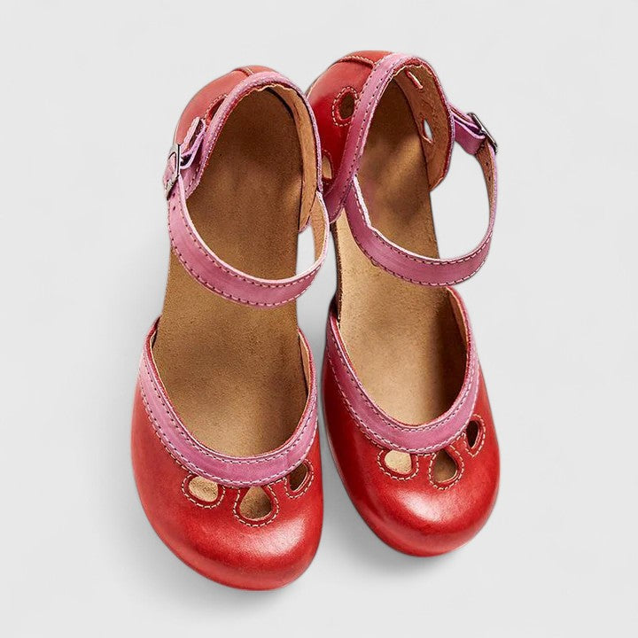 Zariah | Women’s Orthopedic Colorblock Cutout Sandals