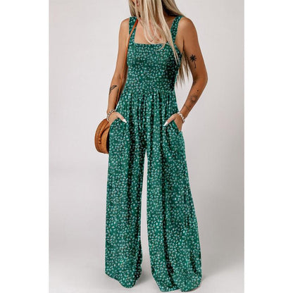 Lavinia | Women’s Elegant Spring Floral Wide-Leg Jumpsuit