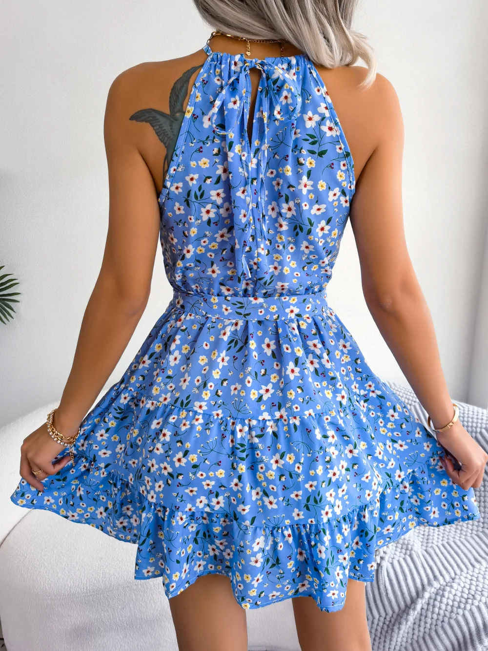 Loretta | Women’s Tiered Floral Dress with Soft Flowing Layers