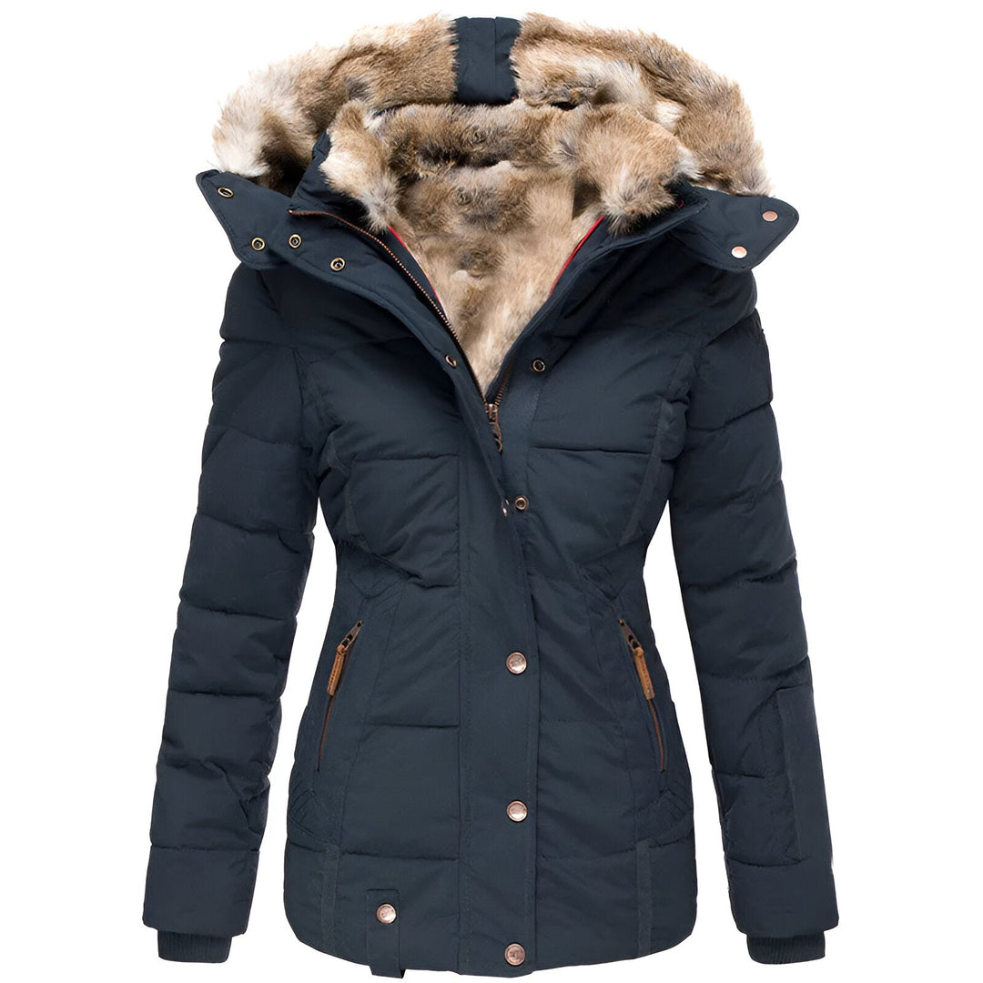 Nicole | Women’s Winter Puffer Jacket with Fur Hood