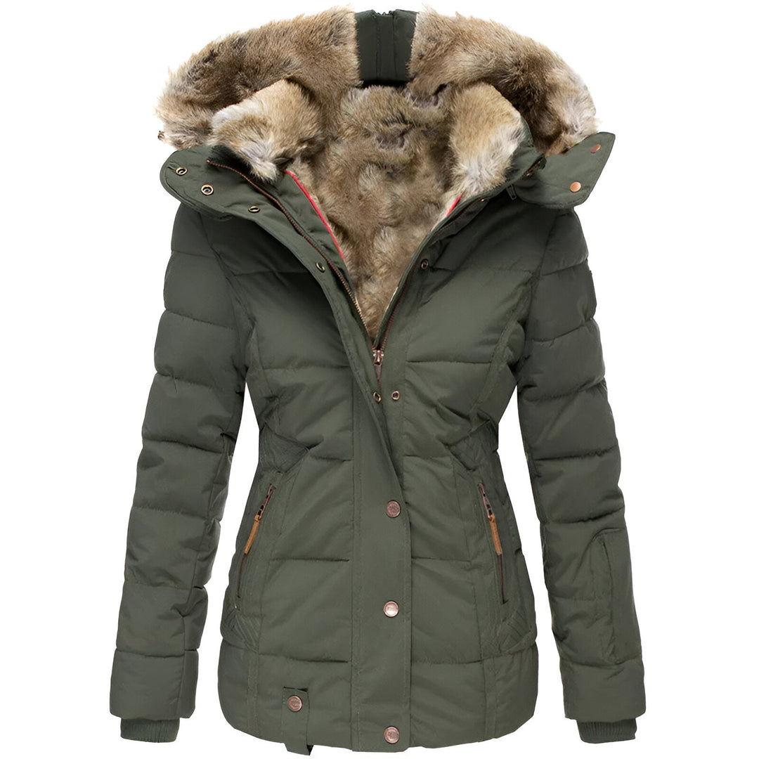 Nicole | Women’s Winter Puffer Jacket with Fur Hood