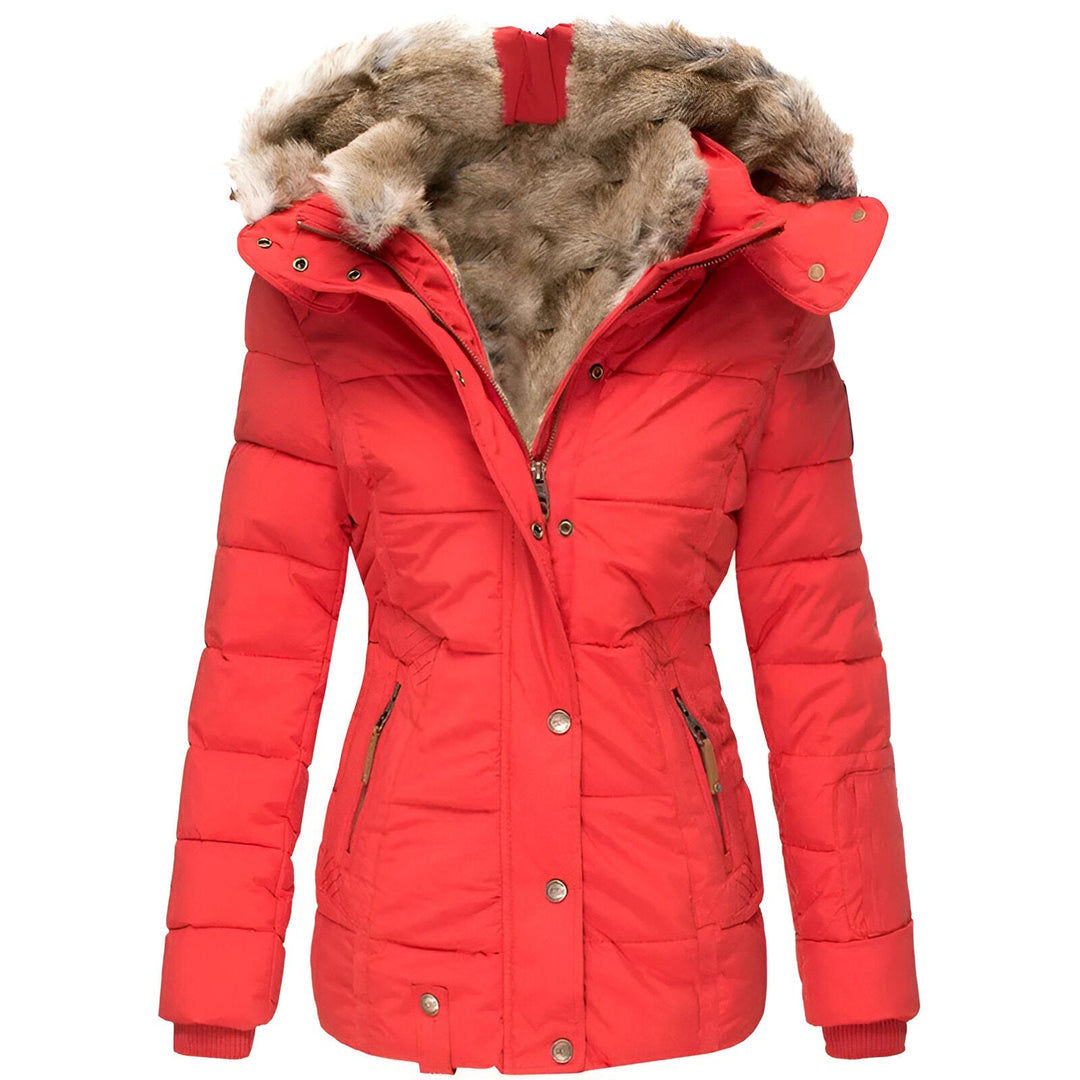 Nicole | Women’s Winter Puffer Jacket with Fur Hood