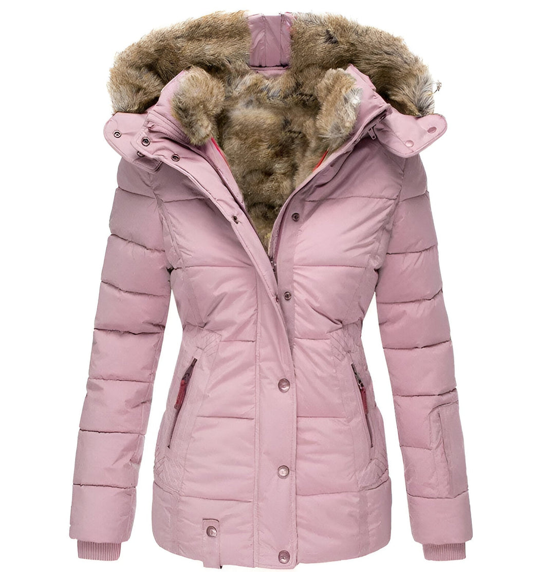 Nicole | Women’s Winter Puffer Jacket with Fur Hood