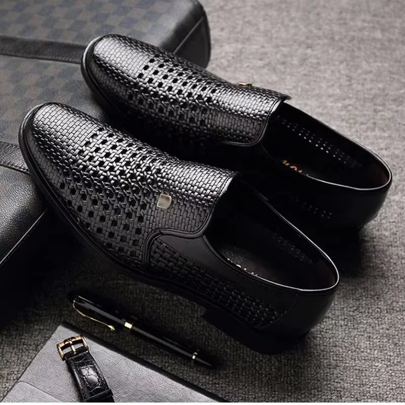 Franklin | Men’s Woven Leather Loafers