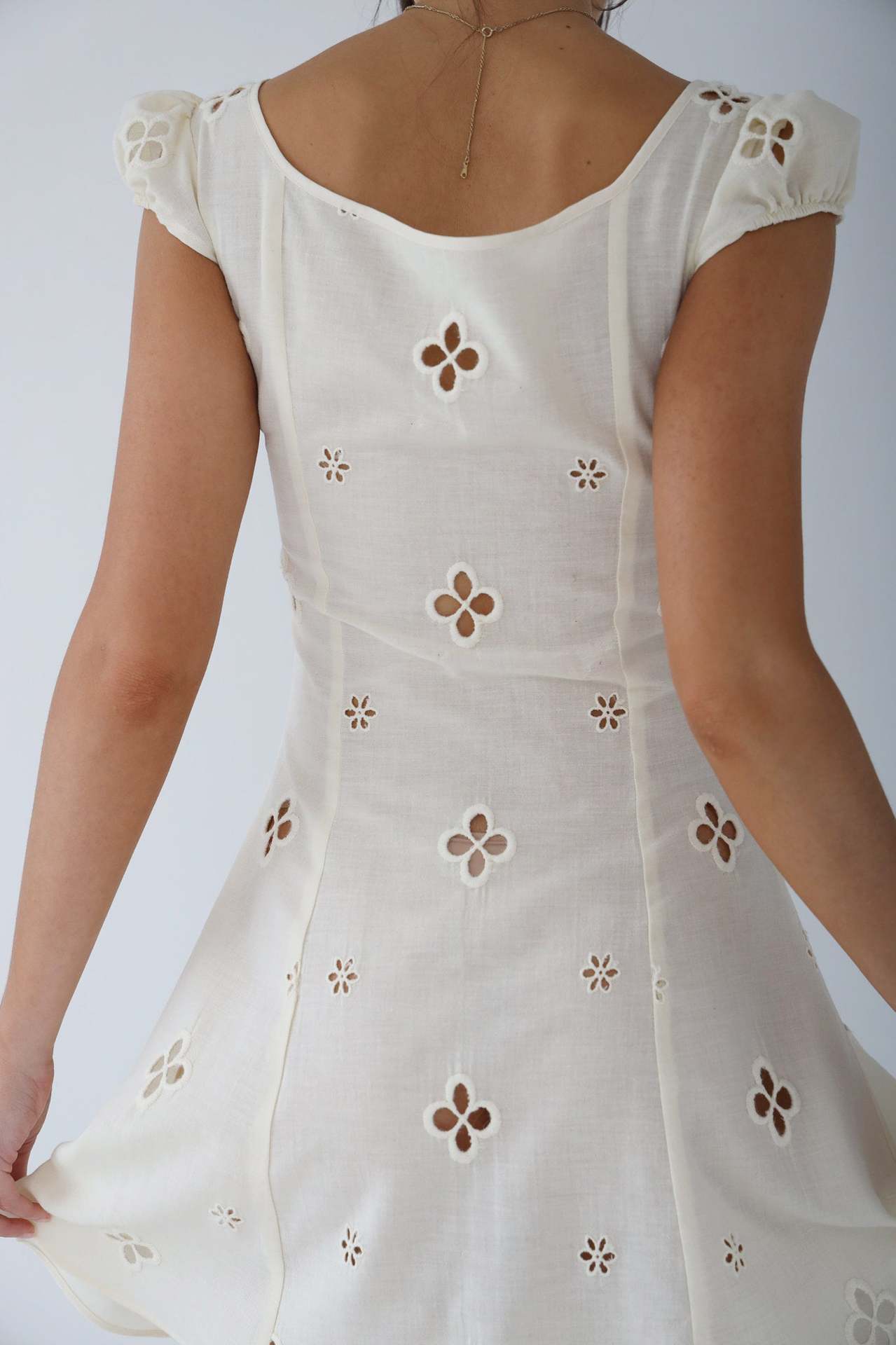 Vanessa | Women’s Wedding Midi Dress with Button Front