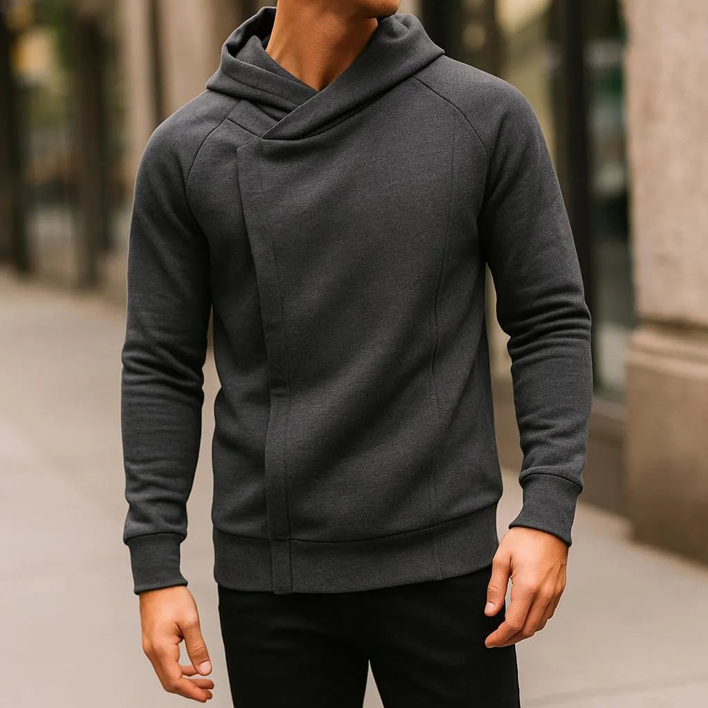 Cole | Men’s Crossover Zip Hoodie for Lightweight Spring Layering