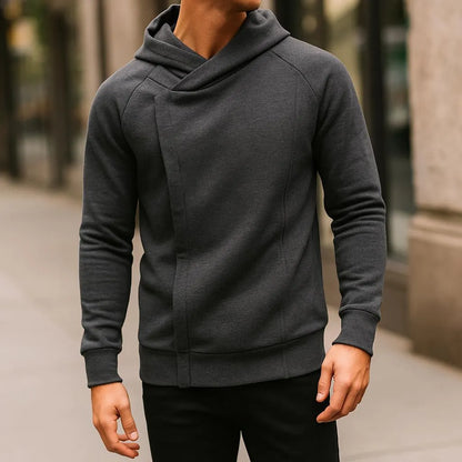 Cole | Men’s Crossover Zip Hoodie for Lightweight Spring Layering