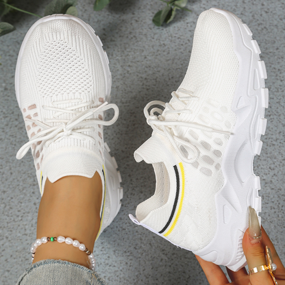 Maica | Women’s Orthopedic Lace Up Cushion Sneakers