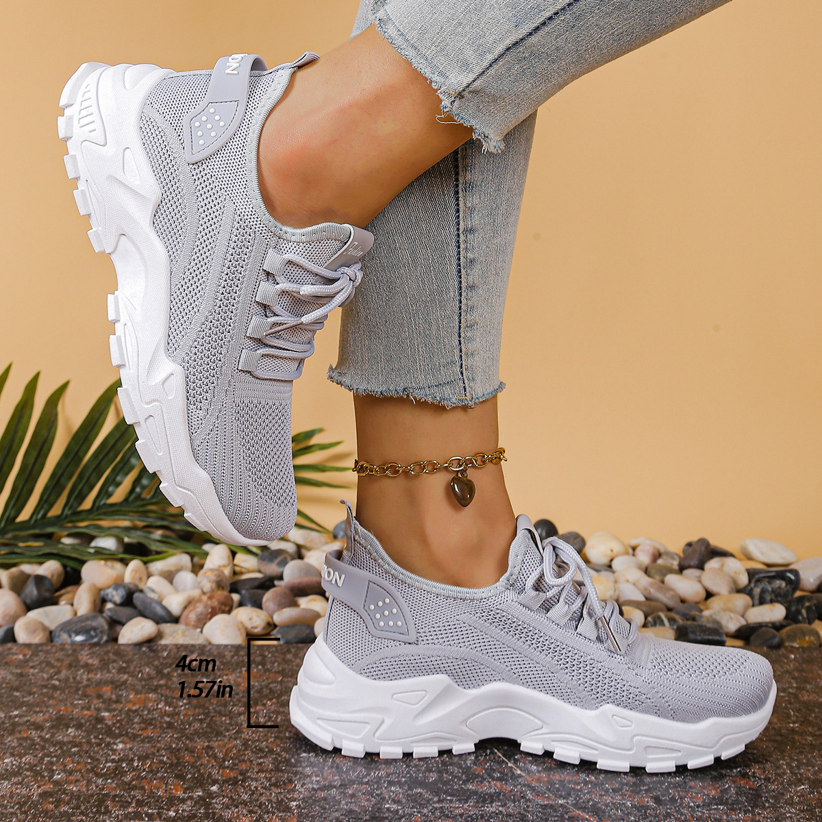 Maica | Women’s Orthopedic Lace Up Cushion Sneakers