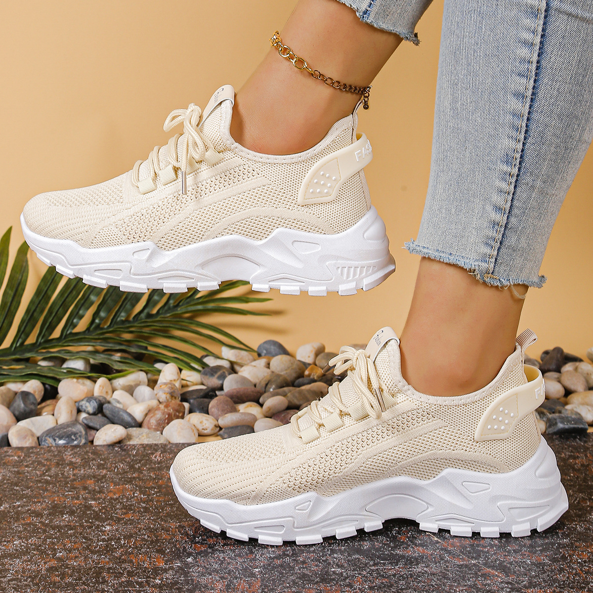 Maica | Women’s Orthopedic Lace Up Cushion Sneakers