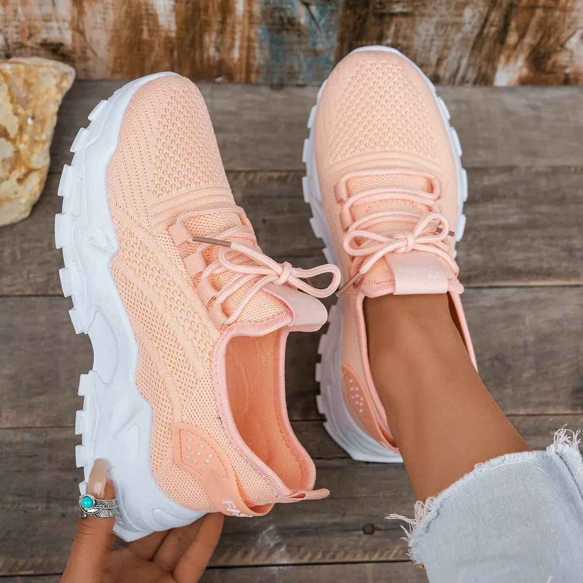 Maica | Women’s Orthopedic Lace Up Cushion Sneakers