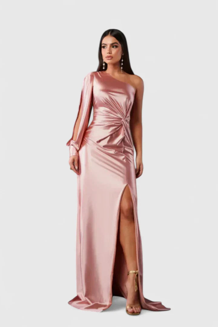 Valora | Women’s Elegant One Shoulder Maxi Dress