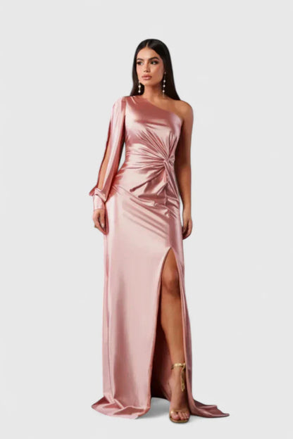 Valora | Women’s Elegant One Shoulder Maxi Dress