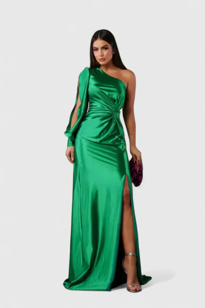 Valora | Women’s Elegant One Shoulder Maxi Dress