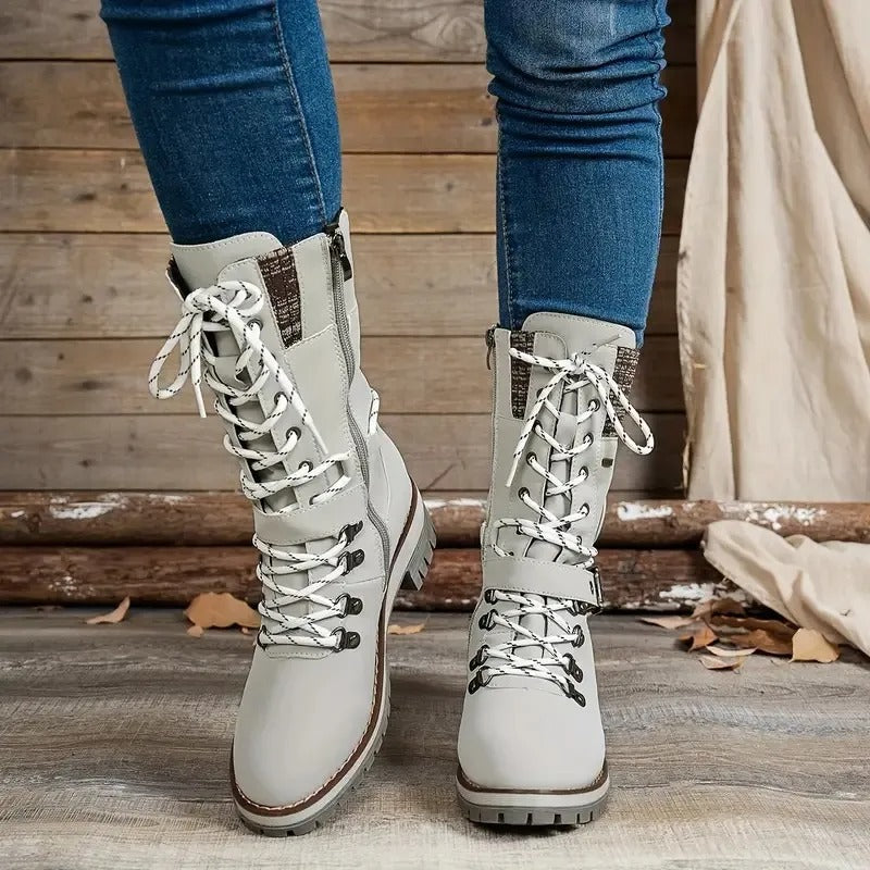 Marlowe | Women’s Heavy-Duty Winter Boots with Lace-Up Fit