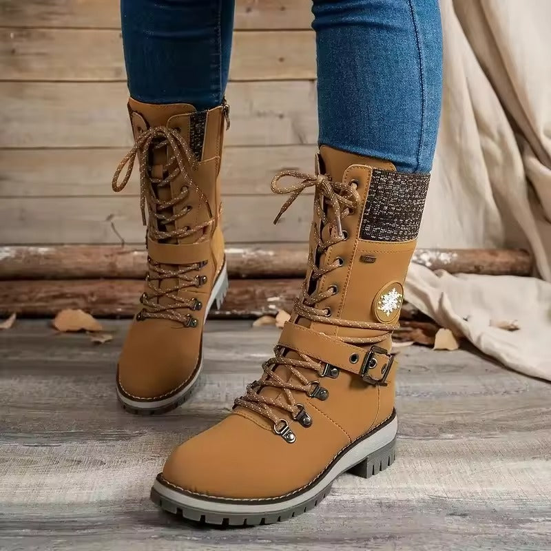 Marlowe | Women’s Heavy-Duty Winter Boots with Lace-Up Fit