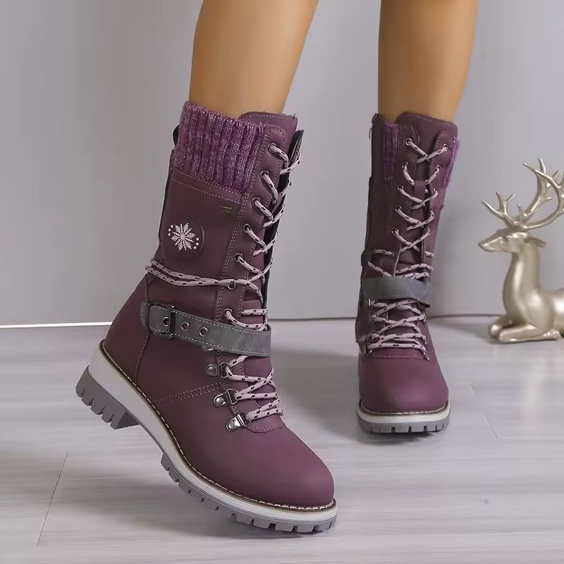 Marlowe | Women’s Heavy-Duty Winter Boots with Lace-Up Fit