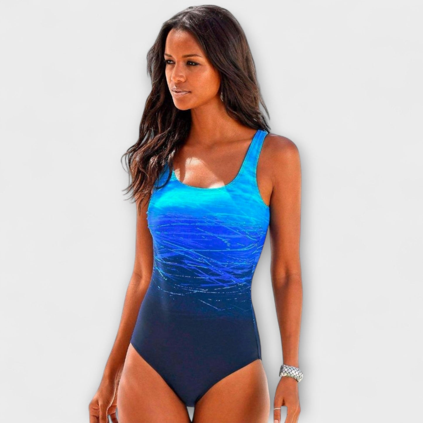 Haisley | Women’s Ombre Scoop Neck One Piece Swimsuit