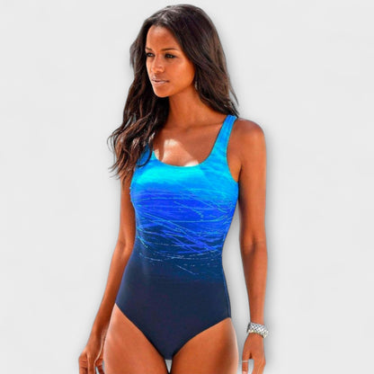 Haisley | Women’s Ombre Scoop Neck One Piece Swimsuit