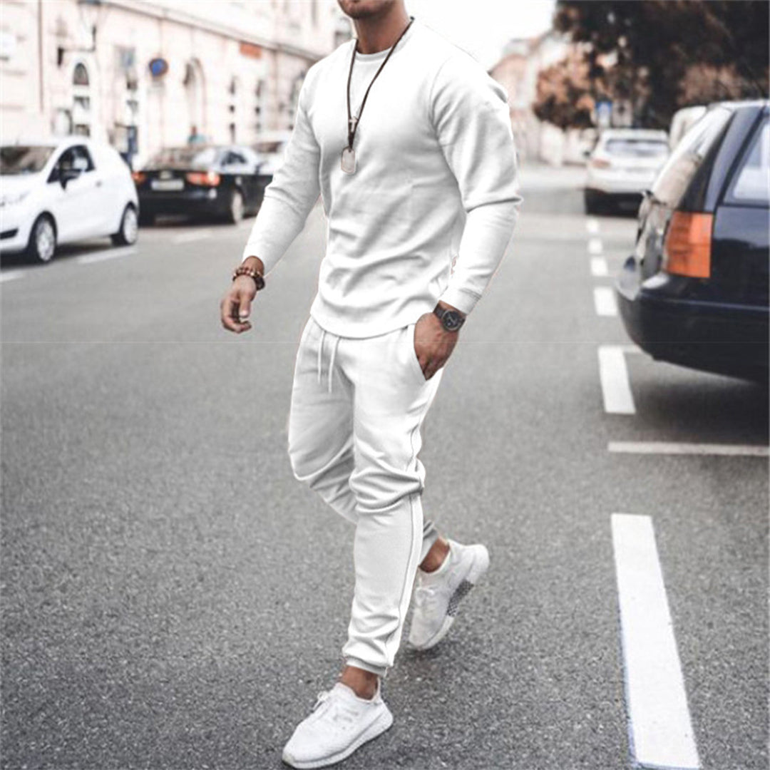 Shawn | Men’s Comfy Long-Sleeve Top & Jogger Tracksuit Set
