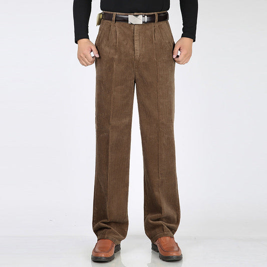 Anton | Men’s Casual High Waist Pleated Trousers