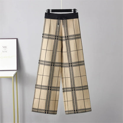 Lucinda | Women’s Plaid Palazzo Trousers