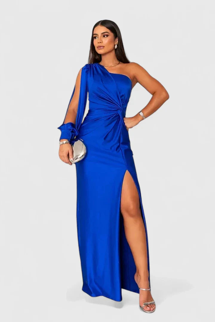 Valora | Women’s Elegant One Shoulder Maxi Dress
