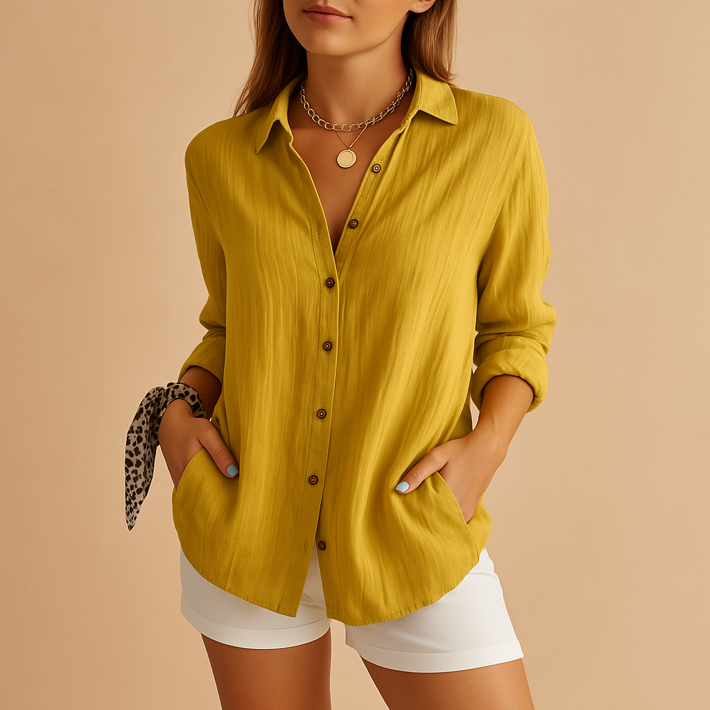 Noelle | Women’s Airy Cotton-Linen Blouse
