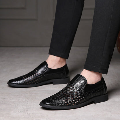 Franklin | Men’s Woven Leather Loafers