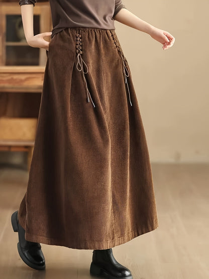 Eliza | Women’s Corduroy Maxi Skirt
