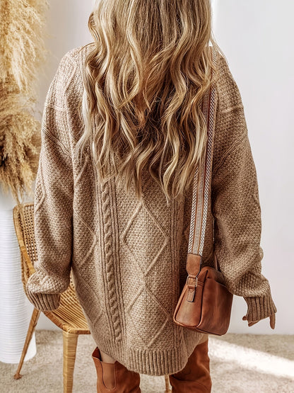 Savannah | Women’s Cable Knit Sweater Dress