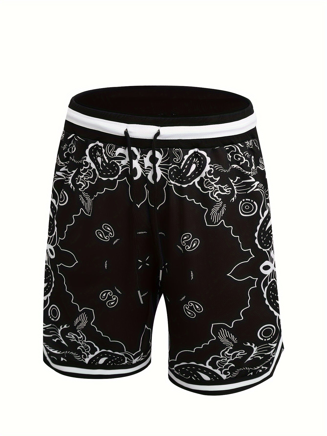 Reid | Men’s Paisley Mesh Shorts with Lightweight Breathable