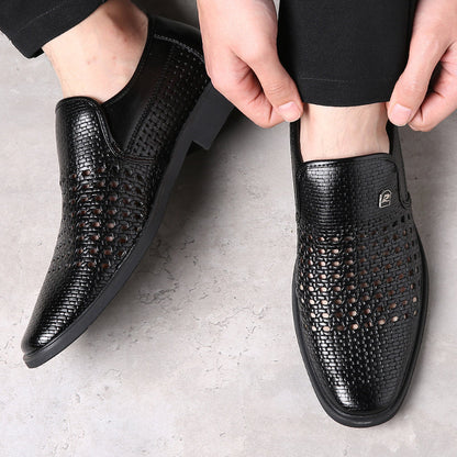 Franklin | Men’s Woven Leather Loafers